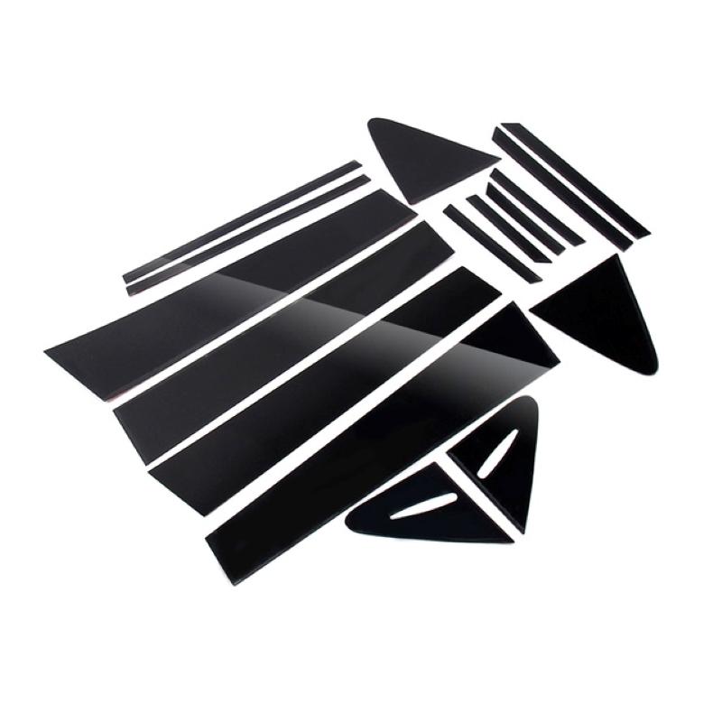 Углеродное волокно подходит для Toyota Corolla - накладка на окно, наклейка на колонку BC, полированная стойка