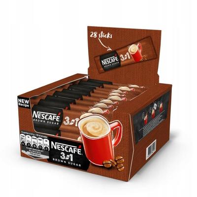 Nescafé 3в1 Кофейный напиток растворимый с коричневым сахаром 16,5 г