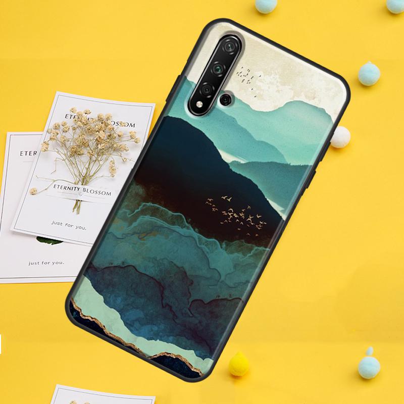 Звездное озеро Горы Для Huawei Nova Y70 Y91 Y90 Y60 Y72 Y61 9 10 SE 12i 12s 11i 5T P60 Pro P20 P30 P40 Lite Чехол