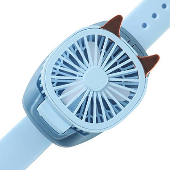 Ceative Электрические Съемные Наручные Часы Вентилятор Бесшумный Ремешок Мощный