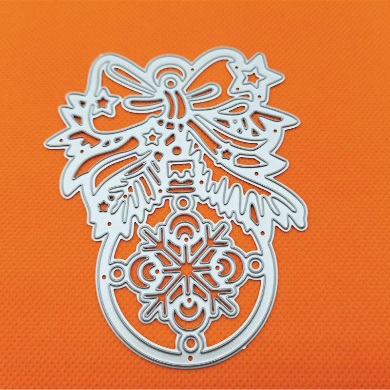 Рождественский кулон, подвесной колокольчик, скрапбукинг, металлические штампы, трафареты для DIY альбома, декор бумажной карты