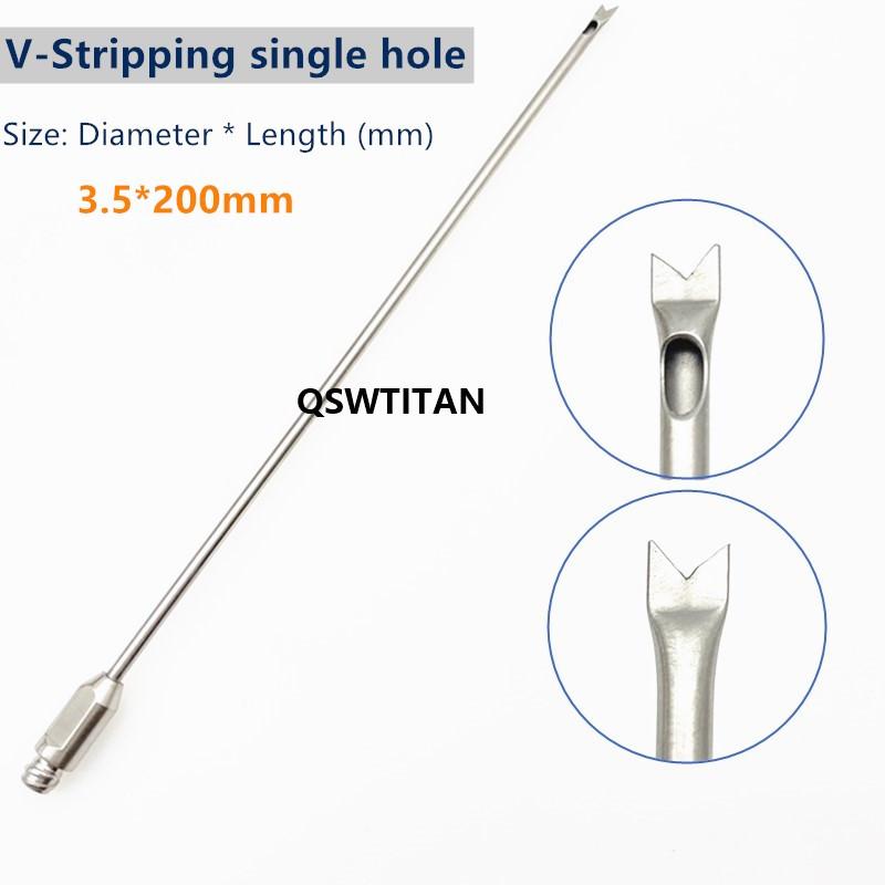 Fat Harvesting Cannula Single Hole V-Stripping Cannula Liposuction Cannula Fat transfer V type needle Liposuction tools