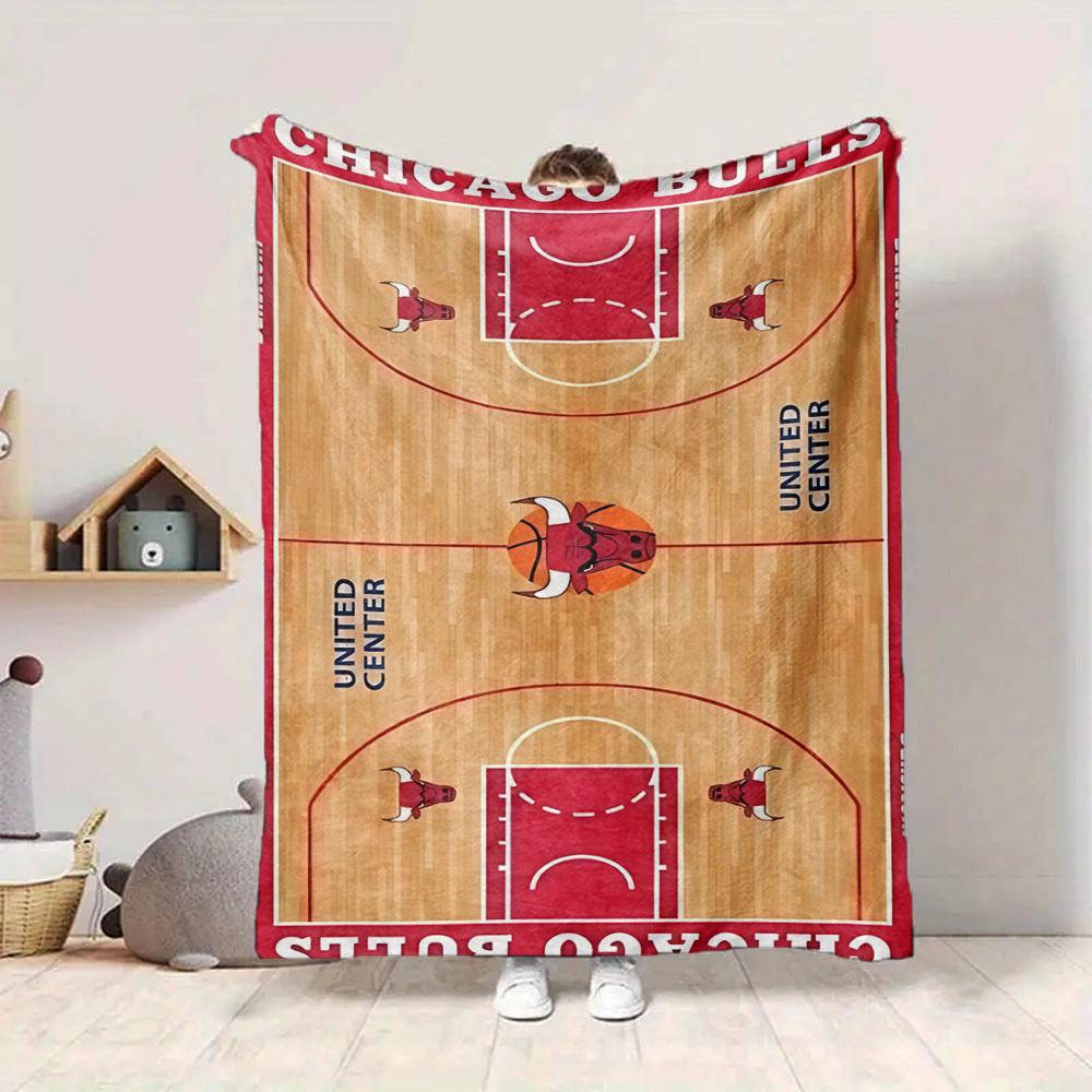 1 шт. Мягкое, приятное для кожи фланелевое одеяло Bulls Court с цифровой печатью, разные размеры в наличии для семьи, друзей, на день рождения