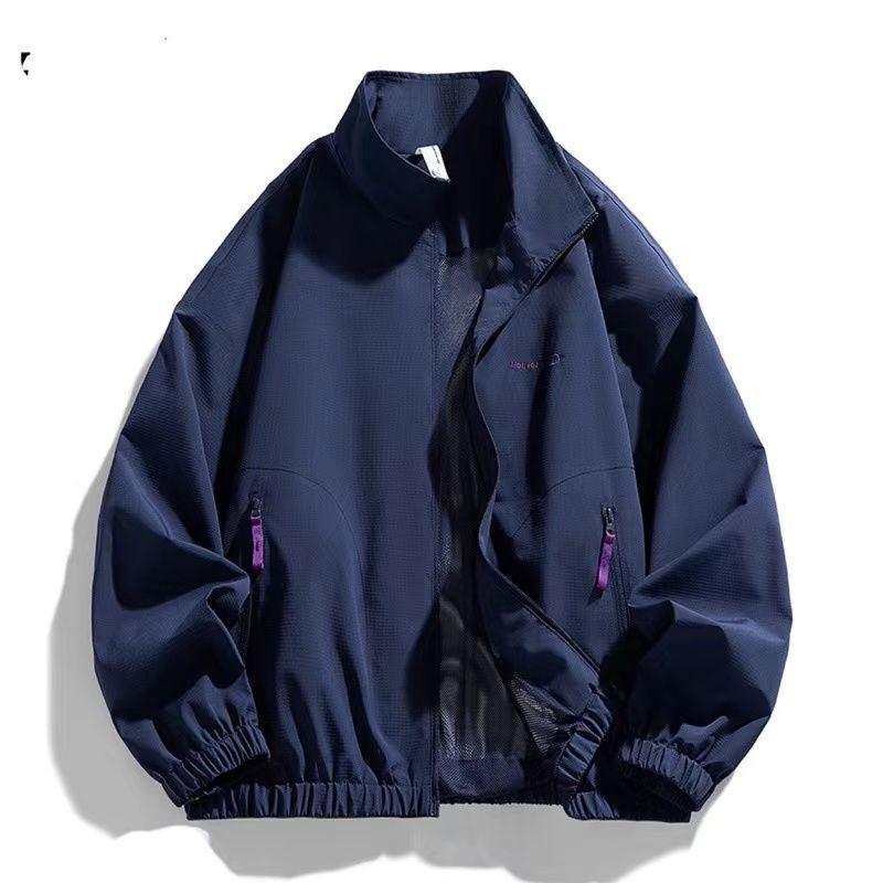 Outdoor Contrasting Color Stand-up Collar Jacket Women's Autumn New American Street Sports Casual Jacket Trend