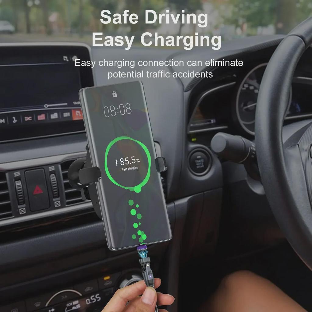 Магнитный кабель USLION 240 Вт USB-C to C для быстрой зарядки ноутбуков и мобильных телефонов