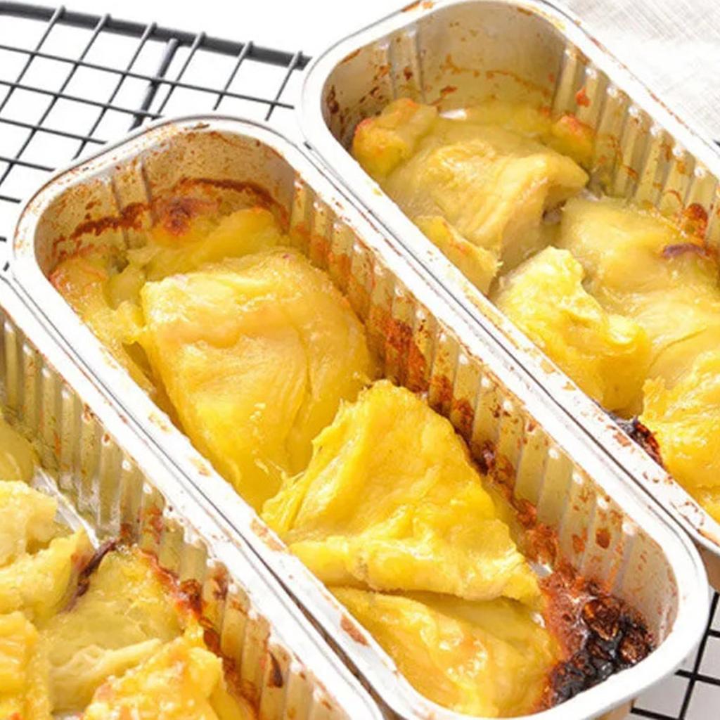 5PCS Tin Paper Box Air Fryers Household Ovens Tin Paper Boxes Barbecues Baking Aluminum Foil Trays Rectangular Tin Trays