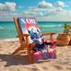 Personalized customized proof beach towel with Optimus Prime pattern - soft, absorbent,quick-drying,perfect swimming,camping&bathing