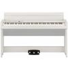 KORG C1 Air Digital Piano, 88 Keys, Made In Japan, Warm Wood Construction, Includes Genuine Headphones and Pedal, White (C1 AIR-WH)
