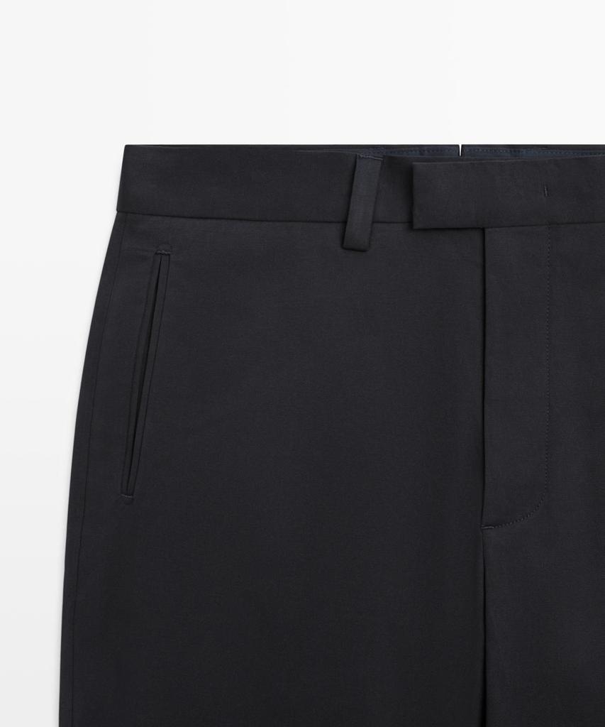 Брюки Masimodutti tailored fit с зауженными книзу штанинами