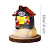 Christmas House Figurine Christmas Resin Wear Resistant Tiny Resin House Village Miniature Model Xmas Decoration for Wedding