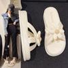 2024 Summer New Retro Versatile Flower Open Toe Flat Bottom Fashion Cool Drag Matsuke Slippers