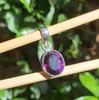 Подвеска из драгоценного камня с аметистом, подвеска из твердого серебра 925 пробы, ожерелье с подвеской, подарок из камня на день рождения, подвеска Рейки, ювелирные изделия ручной работы