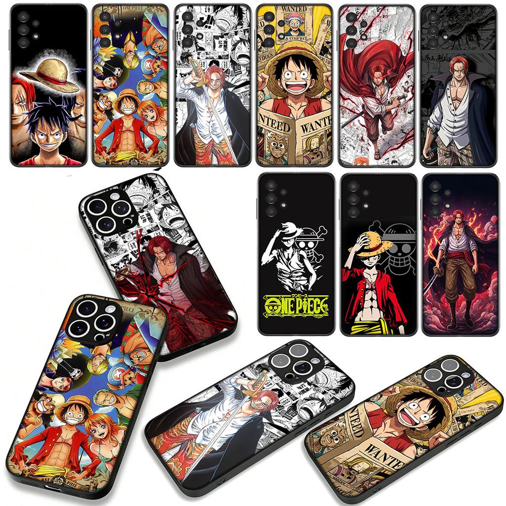 Anime Shanks Luffy One Piece for Motorola Moto G54 G05 G24 G55 G75 G85 G15 G57 G86 Power Edge 50 30 Ultra Fusion neo Pro Case