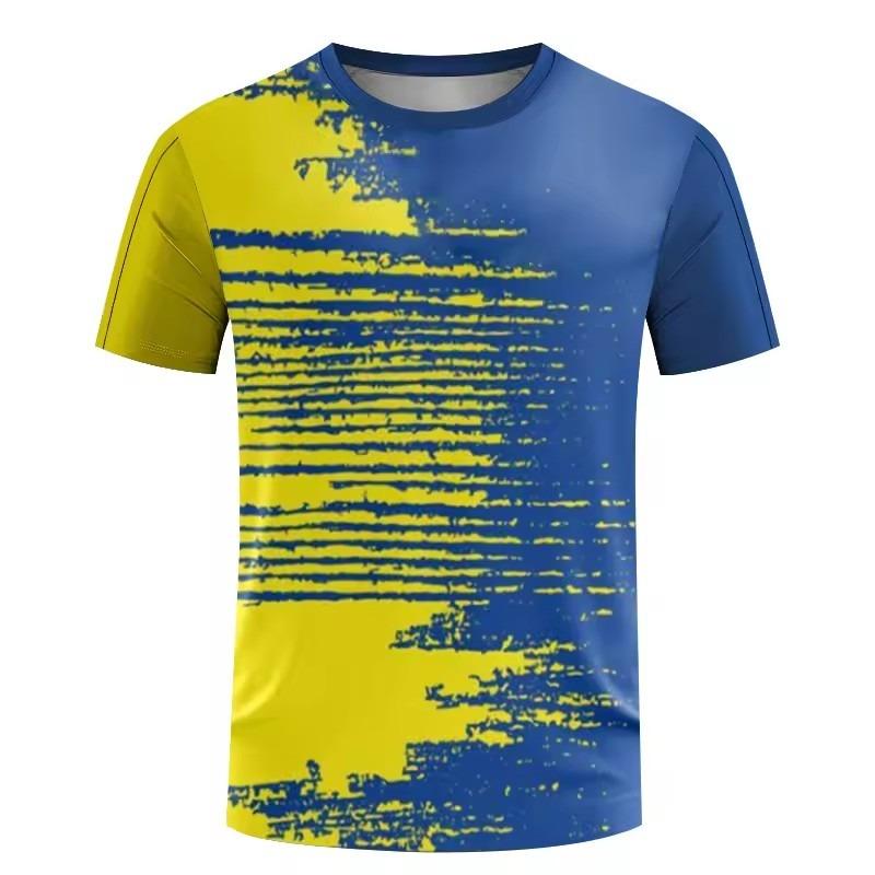 Quick-drying Outdoor Men's T-shirt 3D Print Tennis Training Suit Summer Loose Comfortable Men Round Neck Tshirt