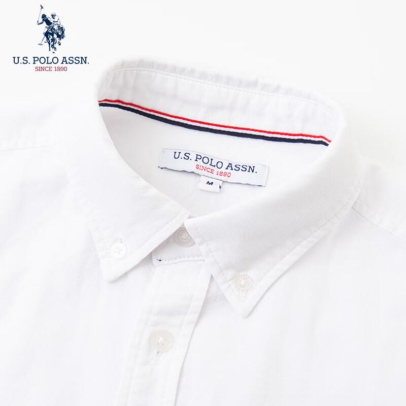 U.S. Polo Assn. Мужская хлопковая рубашка с длинным рукавом в стиле business casual