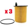 3 масляных фильтра для Ford Focus Fiesta Fusion Mondeo Galaxy 1,4 1,5 1,6 TDCi Diesel