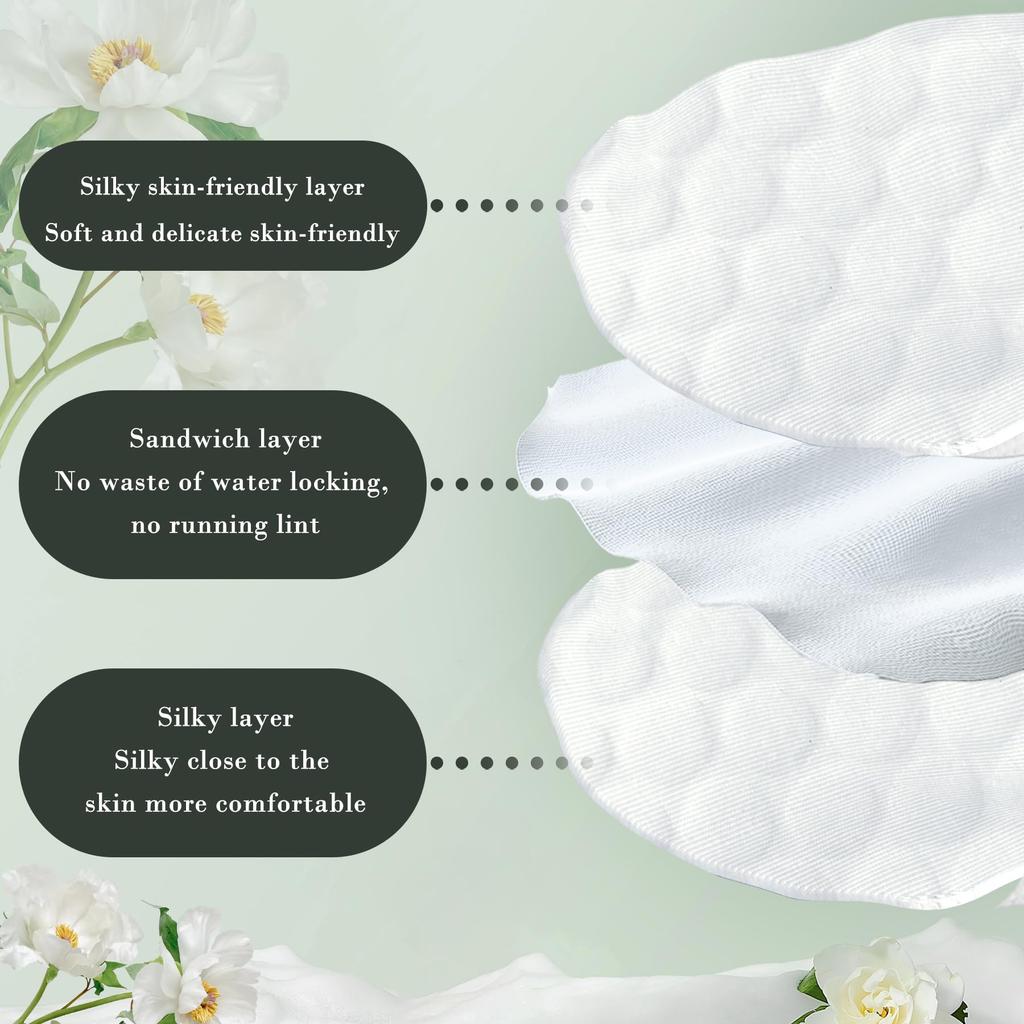 EKIND 100 шт. Ватные диски для снятия макияжа и ухода за лицом, идеально подходят для ухода за кожей и личной гигиены, снятия макияжа, очищения, для женщин