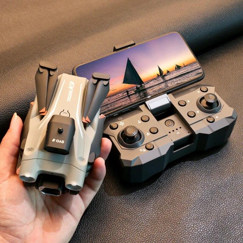 2024 Новый радиоуправляемый дрон K9Pro с двойной камерой 4K Профессиональный широкоугольный оптический позиционирование потока Четырехсторонний мини-складной квадрокоптер для предотвращения препятствий