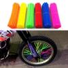 MotoLovee Bike Wheel Spoke Protector Colorful Motocross Rims Skins Covers Off Road Bike Guard Wraps Kit Motorcycle Bike Guard