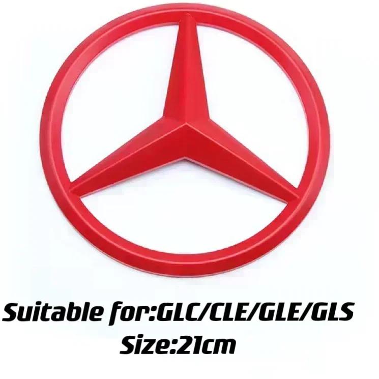 1Pcs ABS Car Front Grille Badge Decal Cover Emblem For Mercedes Benz W204 W205 W210 W211 W212 W213 C E Class GLA GLK ML GLC GLE PB8