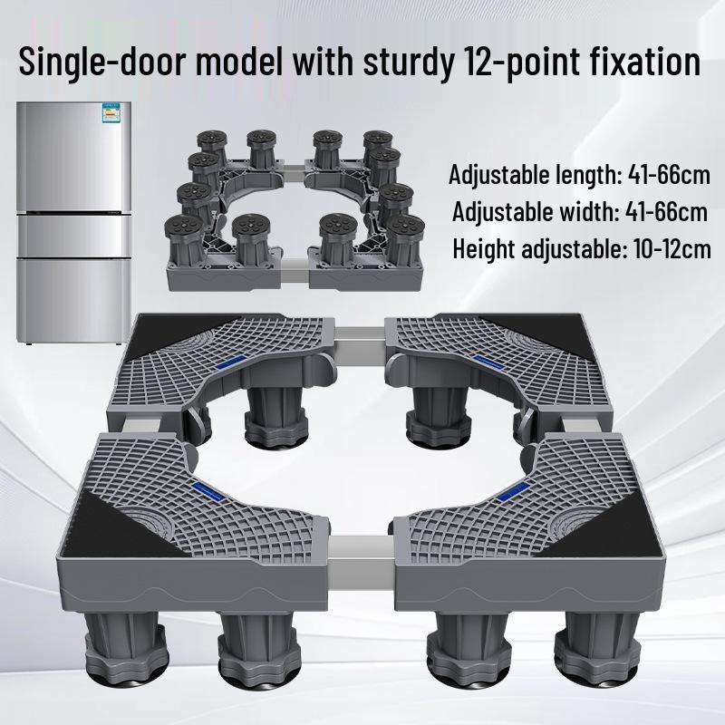 Регулируемая подставка для бытовой техники: Мобильная, Вентилируемая, Влагостойкая Стойка для Холодильника и Стиральной Машины