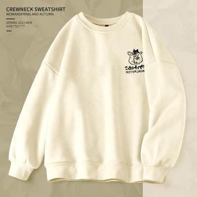 2023 Новый Весенне-Осенний Тонкий Модный Простой Универсальный Ленивый Расслабленный С Круглым Вырезом С Принтом Букв С Длинным Рукавом Женский Свитер