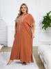 EDOLYNSA Embroidered Women's Batwing Sleeves Kaftan Caftans Fashion Holiday Moo Moo Dresses Loose Cozy Lounge Wear House Dress Wrap Q1653