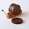 Snail Coaster Drink of 5 Wooden Cup Heat Mat Snail Shaped Decoration Set Resistant Coasters for Table Protection