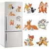 6 шт. Серия «Животные» Алмазная мозаика Магнит на холодильник Алмазная живопись Магнит на холодильник DIY Наклейки на холодильник для холодильника Магнитные доски