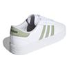 adidas Neo Court Bold Нескользящие Прочные Низкие Кеды для Скейтбординга Женские Кроссовки Бело-Зеленые FY9995