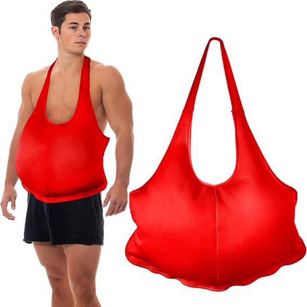 Живот и ягоди, наполненные губкой, мгновенно превратят вас в Санту для сценического обаяния.