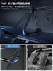Автомобильный передний солнцезащитный козырек Улучшенный гибкий центральный стержень и десять усиленных волокон зонт Автомобильный солнцезащитный козырек с отверстием для зеркала заднего вида Легкий Тепловой УФ Гибкое ребро