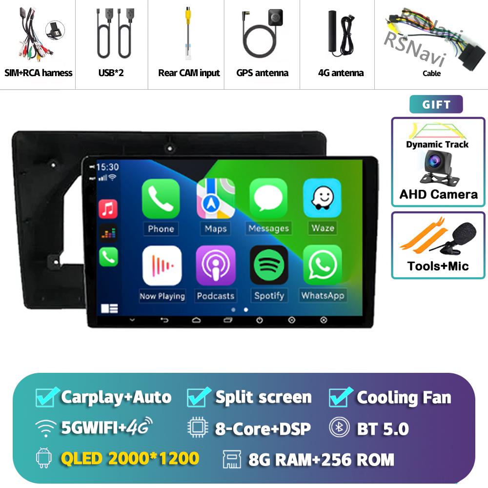 Android 14 Carplay Car Radio для Citroen C5 2009 Мультимедийный видеоплеер Навигация GPS Стерео 2Din DVD AI Voice 360 Камера DSP