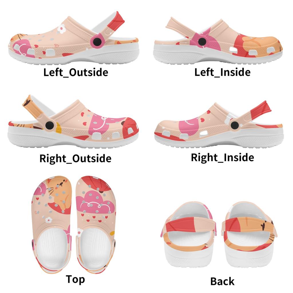 Colorful Pattern EVA Clogs Men Women Easy Clean Lightweight Slip On Casual Footwear Soft Sole Summer Sandals Summer Daily Wear