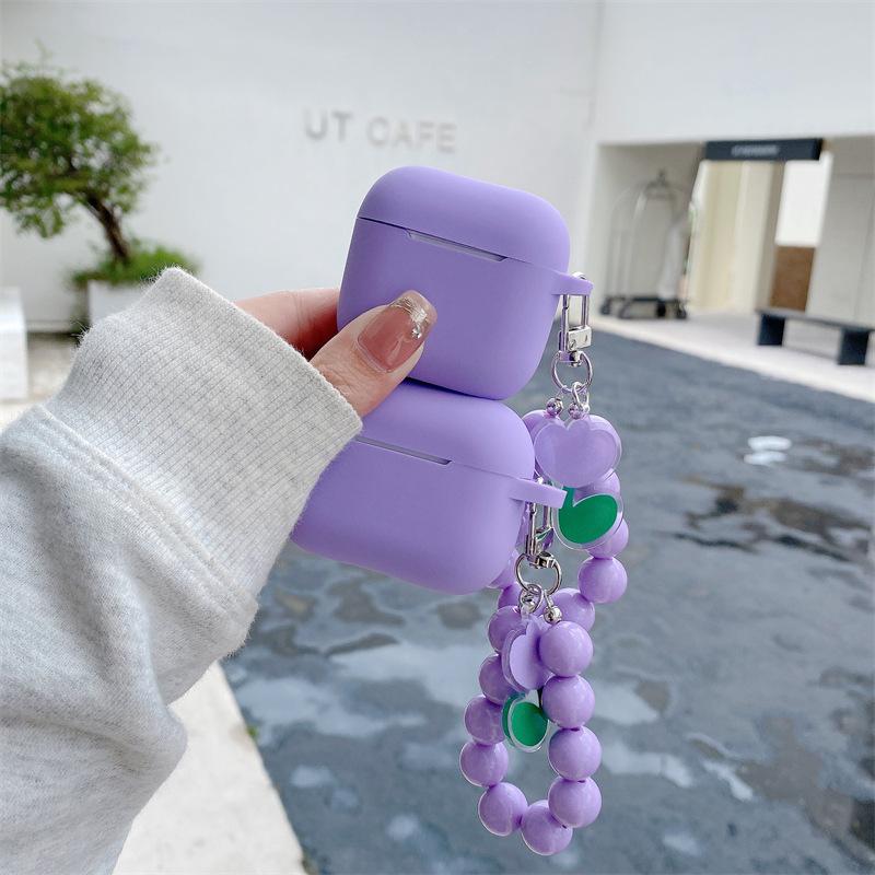 Ins тюльпан бусинная цепочка для защитного чехла AirPods pro1 поколения, чехол для bluetooth-гарнитуры Apple поколения 1 pro1