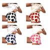 Women's Pajama Set Ruffle Cap Sleeve Top And Love Heart Printed Shorts Set Summer Casual 2 Piece Nightwear Lounge Set