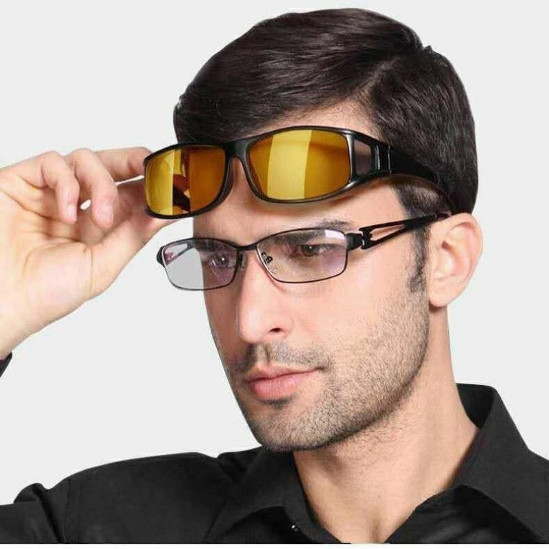 1/2 шт. Унисекс Очки для вождения Желтые линзы Мягкая светозащита UV400 Антибликовые для мужчин Женщин