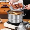 Adneny AO-32 Dragon & Phoenix 2-Layer Stainless Steel Steamer Pot