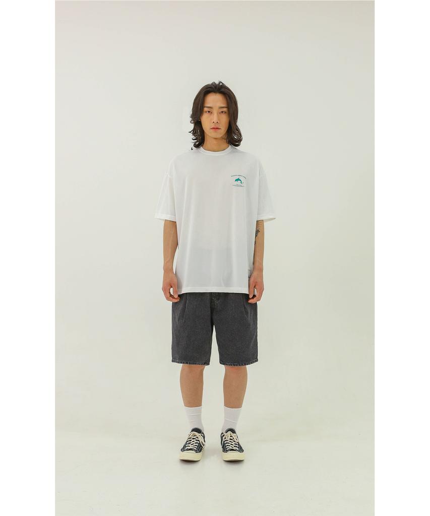 GAINSBORO Coolmore Dolphin Short Sleeve T-Shirt_Off-White