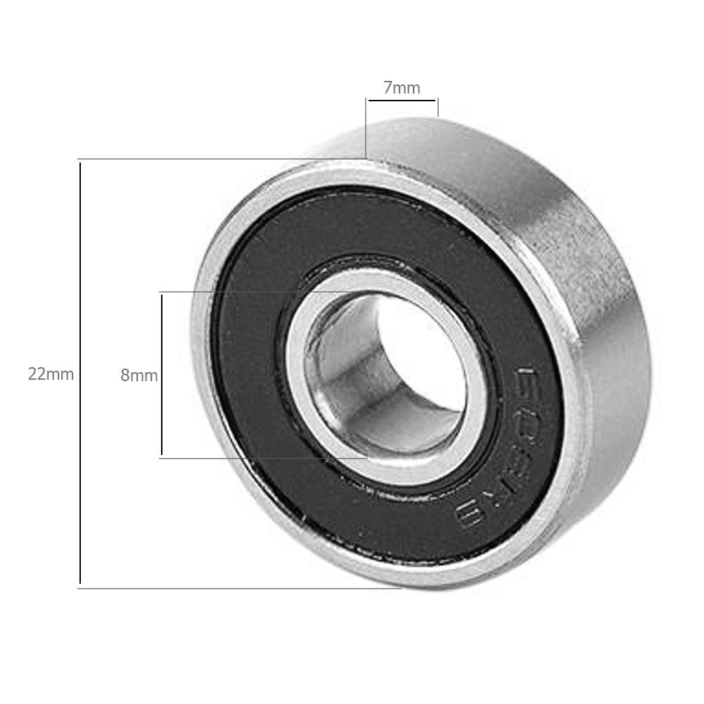10 шт./компл. 608-2RS резиновая крышка герметичные валы глубокий стальной шарикоподшипник