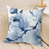 Painted Blue Print Creative Cushion Cover Soft Plush DoubleSided Sofa Pillow Cushion Cover  AllSeason Durable Decor Gift