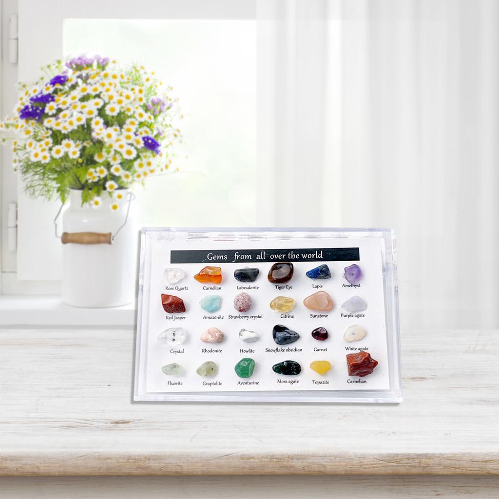 2021 Advent Calendar - 24 Pcs Mini Size Natural Crystal Agate Stone Rocks, Minerals  Fossils Advent Calendar