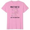 Funny Math Shirts for Unisex Unisex What Part of Dont You Understand Math Tops Gift for HerHim Math Physics TShirt Tops