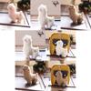 Cute Cartoon Alpaca Plush Toy Mini Fluffy Lamb Doll Keychain For Bags