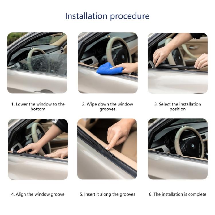 Car Side Window Wipers Glass Scraper Offering Efficient Cleaning & Quiet  Functionality for Better Driving Experience