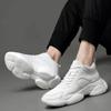 Fashion Sneakers Man Elevator Shoes Height Increase Insole 8cm White Black Taller Shoes Men Breathable Leisure Sports Plus Size