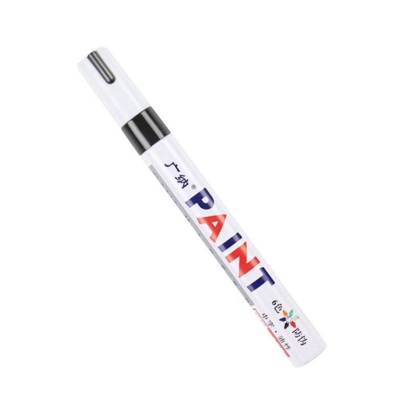 1Pc Car Oily Painting Pen Waterproof Permanent Graffiti Touch Up Tyre Marker Auto Rubber Tire Tread Mark Pen for Bike Cars Metal