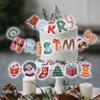 Cartoon Christmas Pull Flag Letter Merry Christmas Flag Multifunctional Christmas Banners  Bar