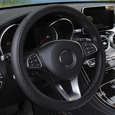 Универсальный чехол на руль автомобиля, нескользящий чехол на руль автомобиля, противоскользящий тисненый кожаный чехол для автомобиля, аксессуары для стайлинга автомобиля