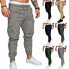 Comfortable Mens Urban Fashion Slim Fit Cargo Jogger Pants In Solid Colors For Casual Occasions